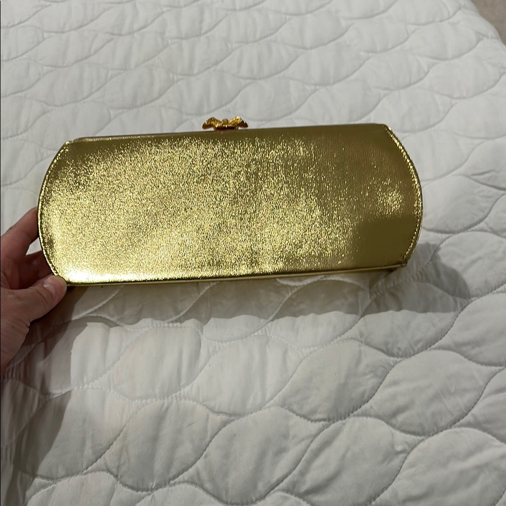Vintage Gold Convertible Clutch Bag - Picture 2 of 7